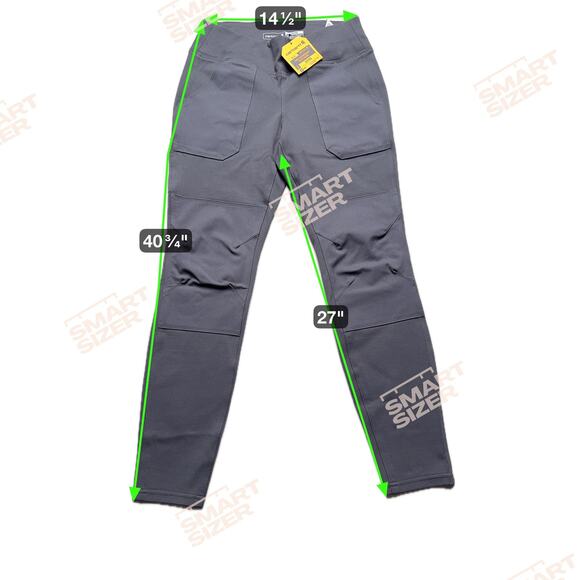 Carhartt Pants Womens Small Gray Fitted BN2482-W Workwear Stretch Nylon Pockets - Picture 7 of 12